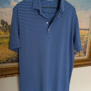 Johnnie-O Blue Striped Men's Polo Shirt